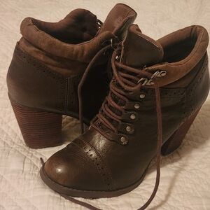Not Rated Chocolate Brown Ankle Booties